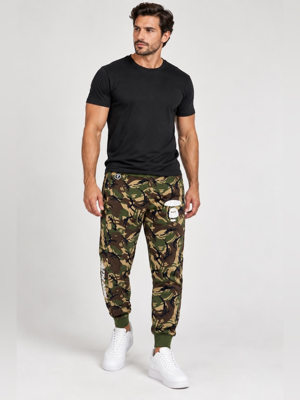 AAPE SWEATPANTS Size S AAPPTM6558XAD camouflage print cargo track trousers